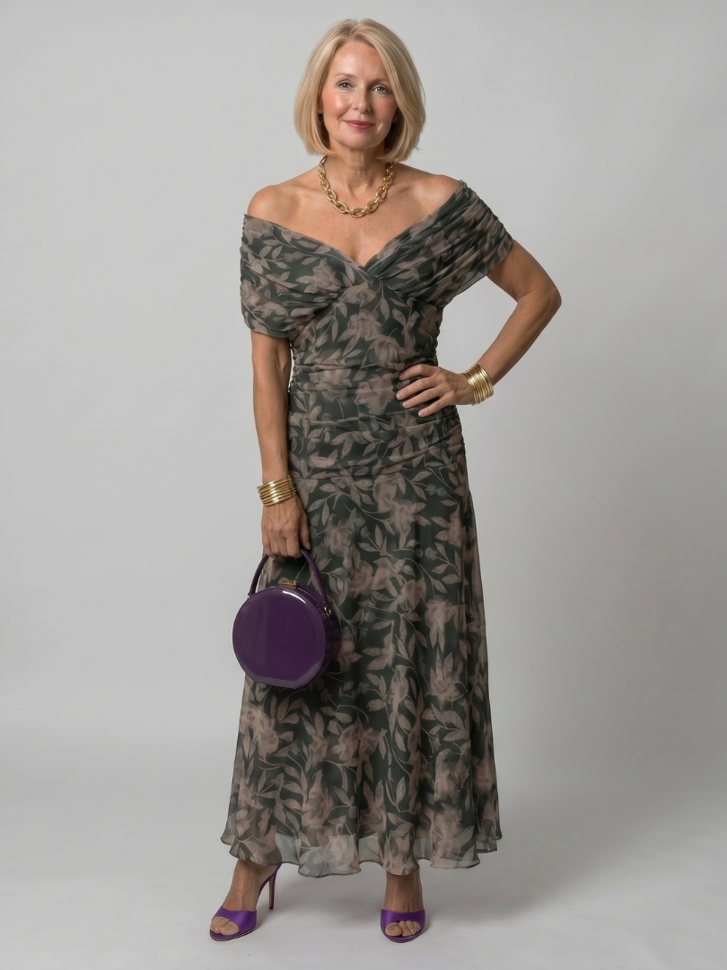 Calen | Off-Shoulder Midi Dress