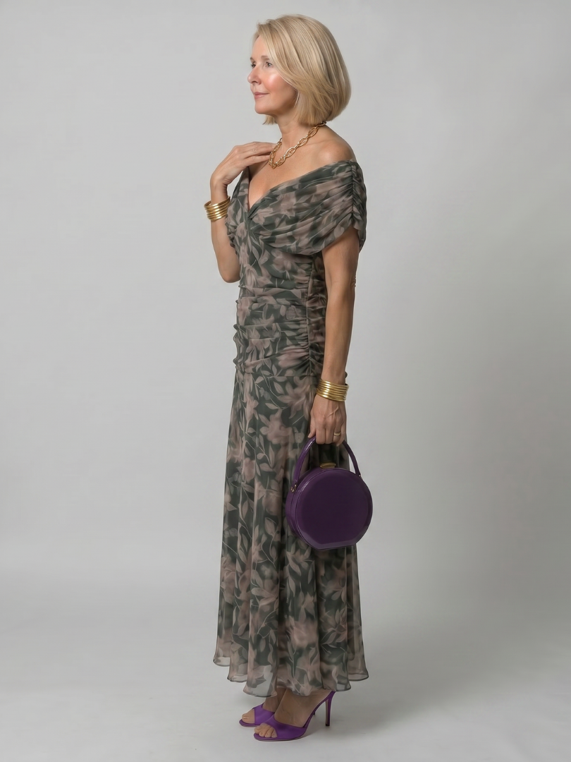 Calen | Off-Shoulder Midi Dress