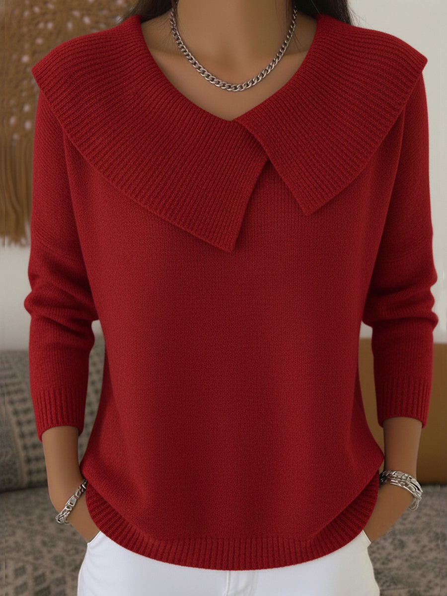 Sunnora | Pleated-Collar Sweater