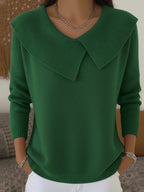 Sunnora | Pleated-Collar Sweater