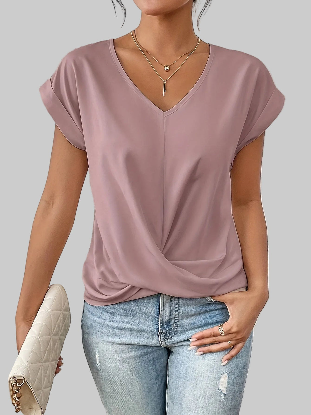 Elira | Flattering Neckline T-Shirt