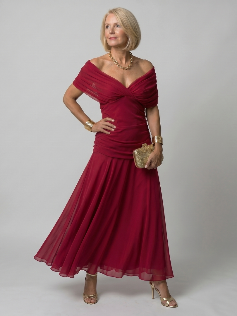 Calen | Off-Shoulder Midi Dress
