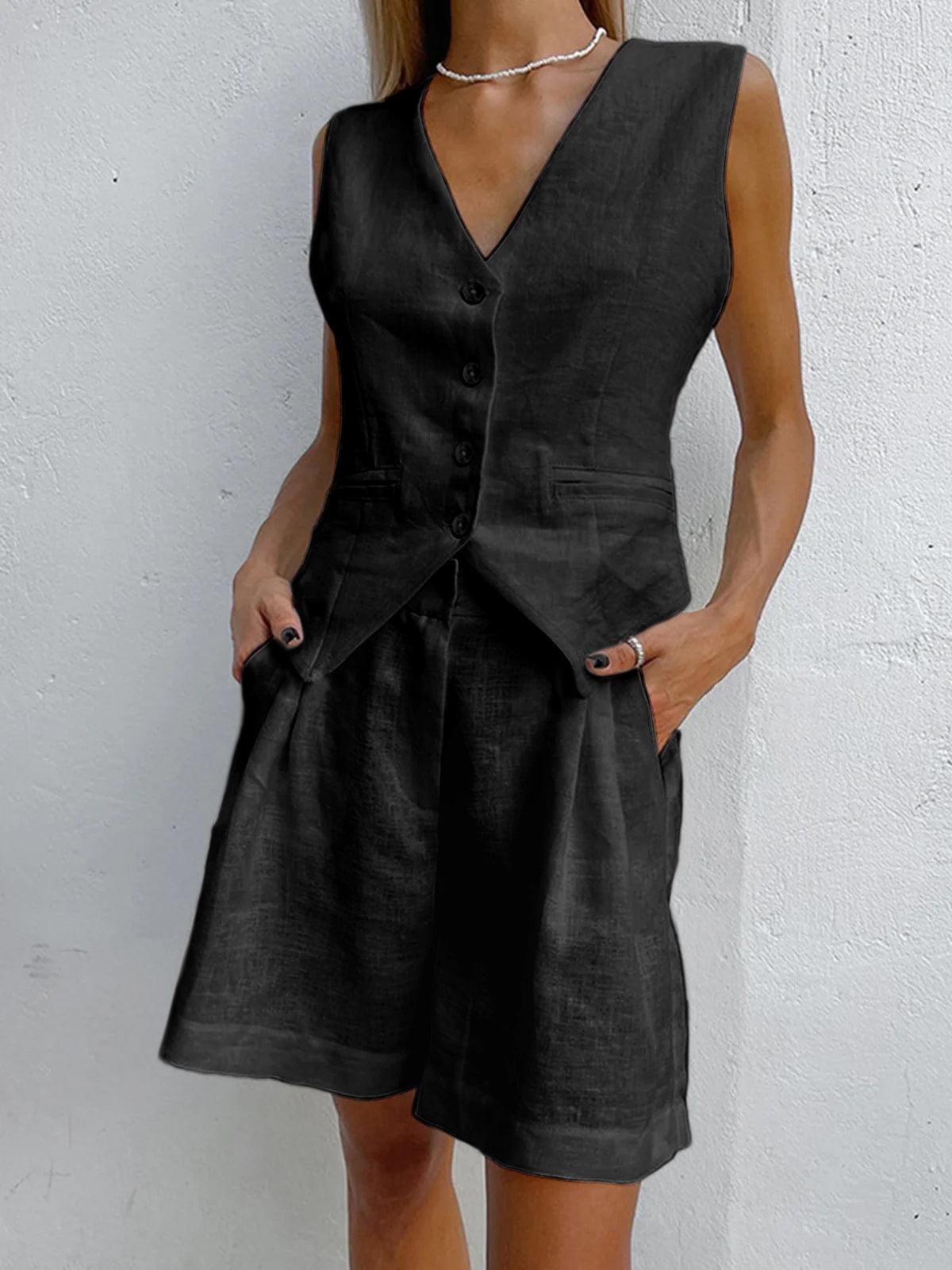Calista | Sleeveless Top & Flowing Skirt