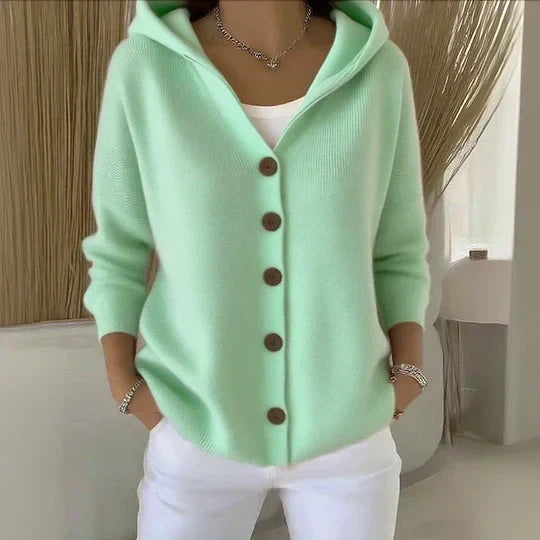 Darienne | Hooded Button Cardigan