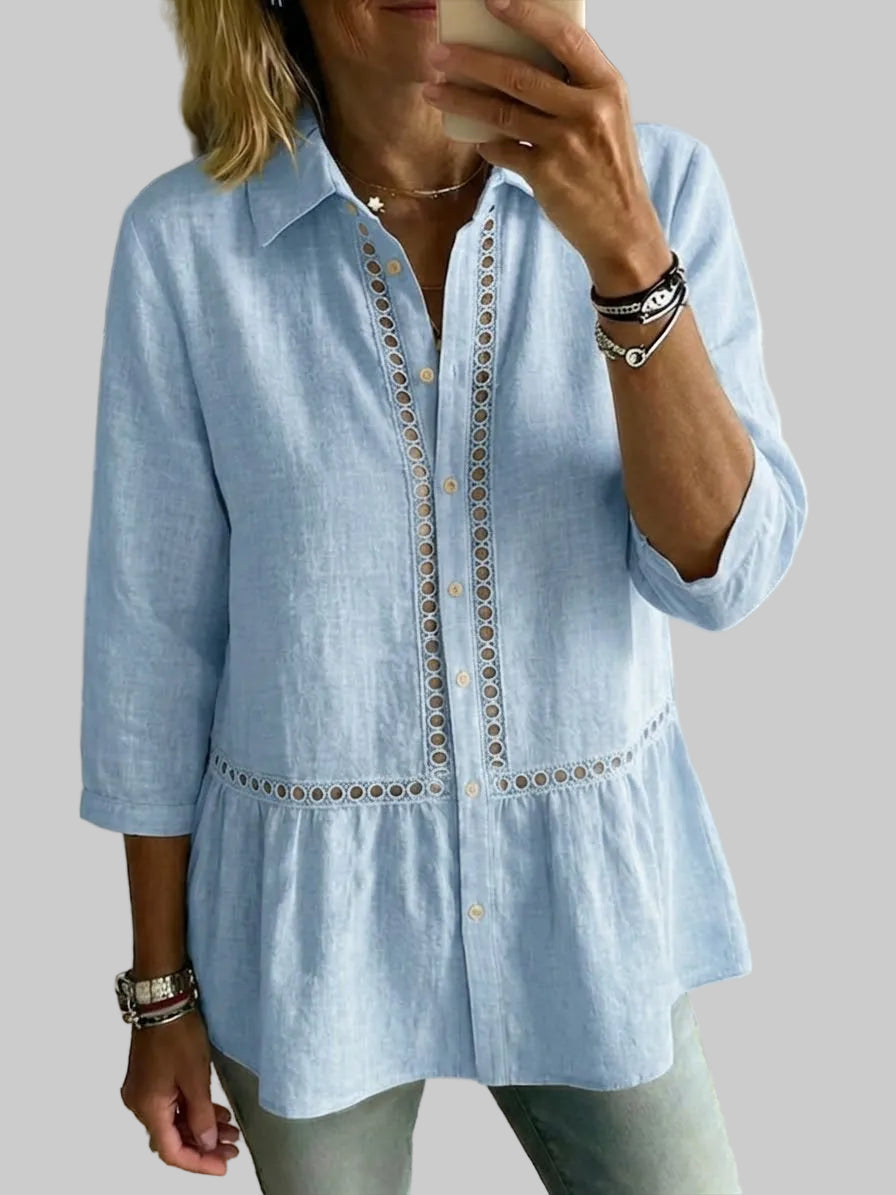 Marta | Perforated Detail Shirt