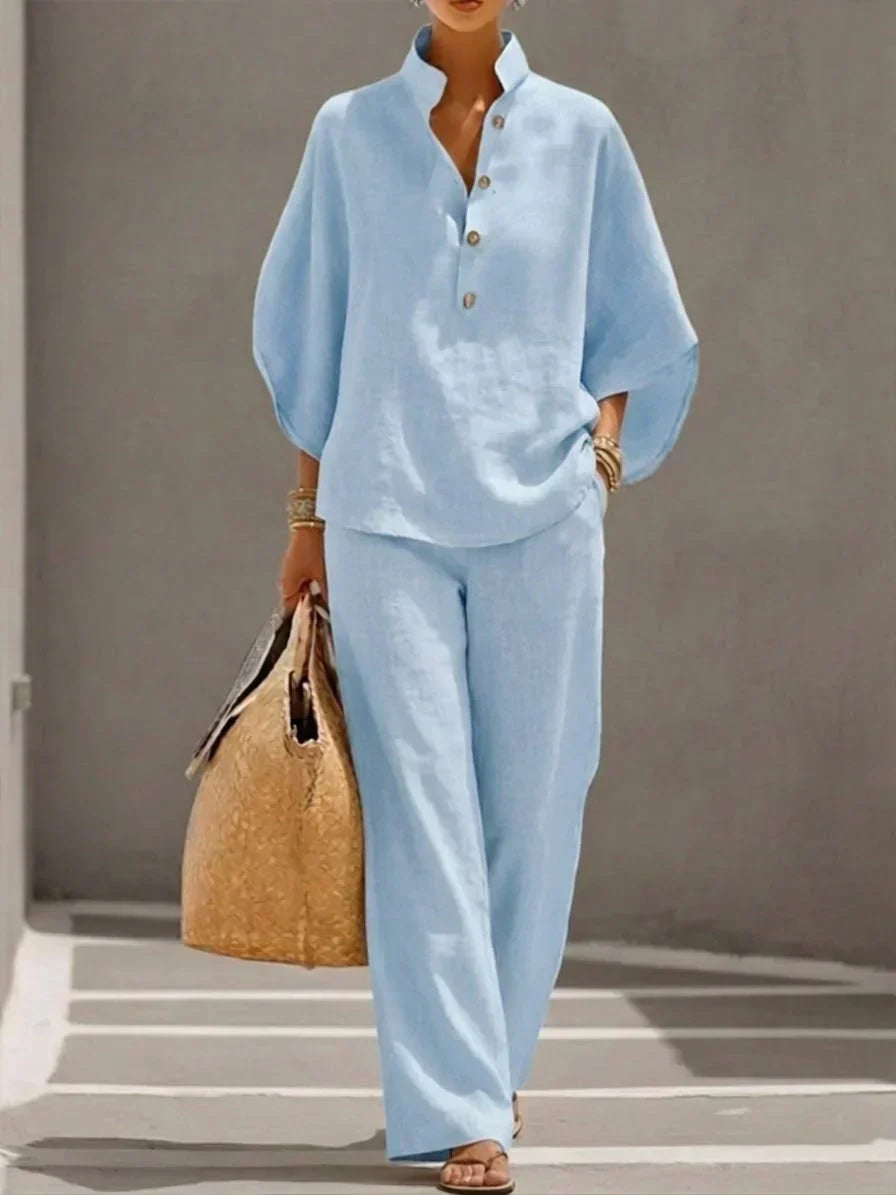 Maribel | Batwing Wide-Leg Set