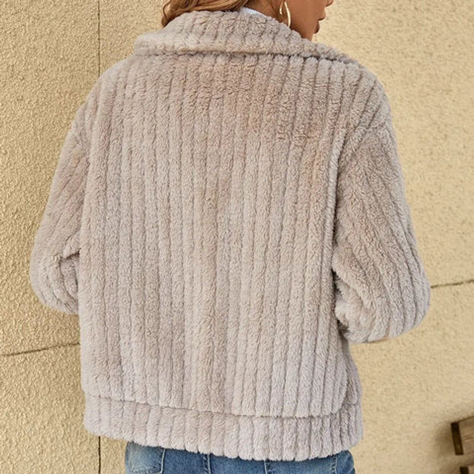 Elowen | Soft Textured Zip-Up Jacket