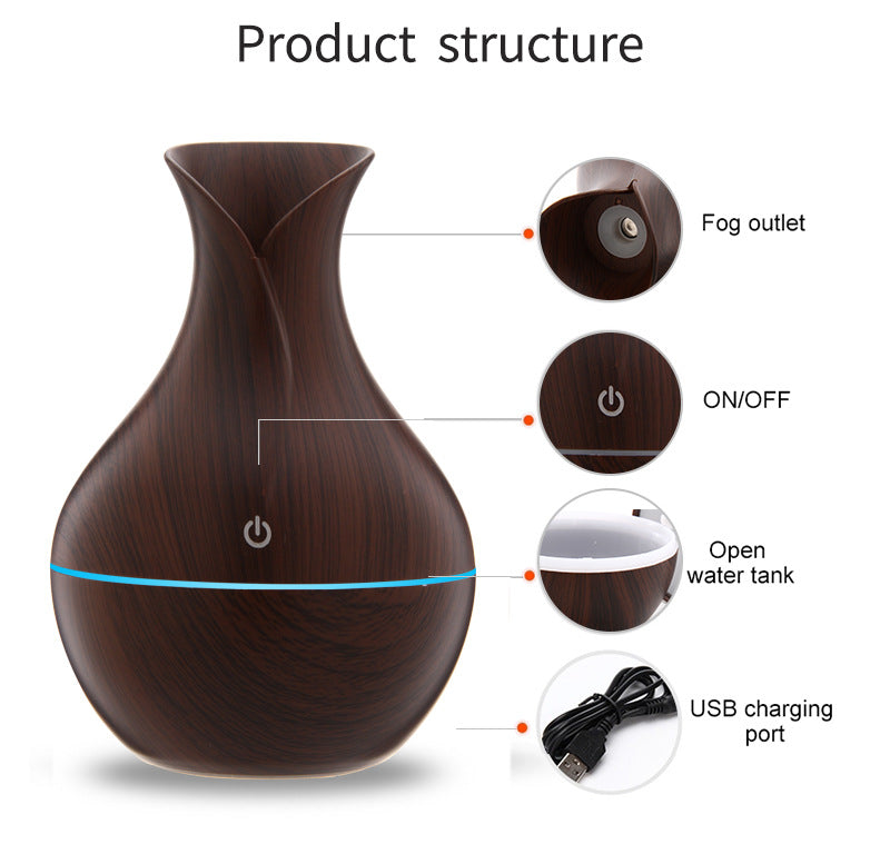 Stunning Vase Humidifier With 7 LED Light Options