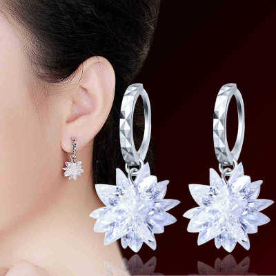 New fashion .925 sterling silver hypoallergenic earrings